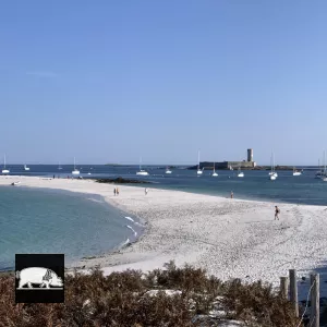 La plage aux Glénan.